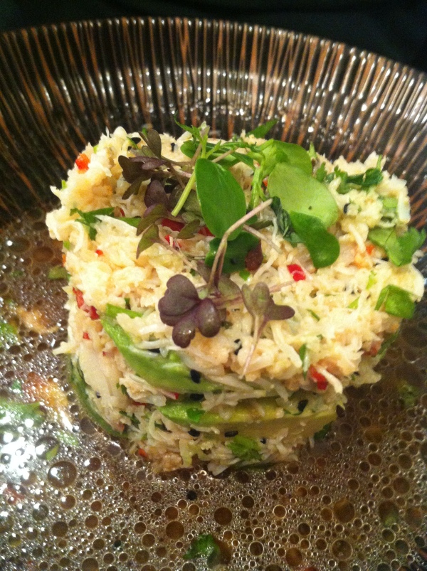 Crab and avocado salad